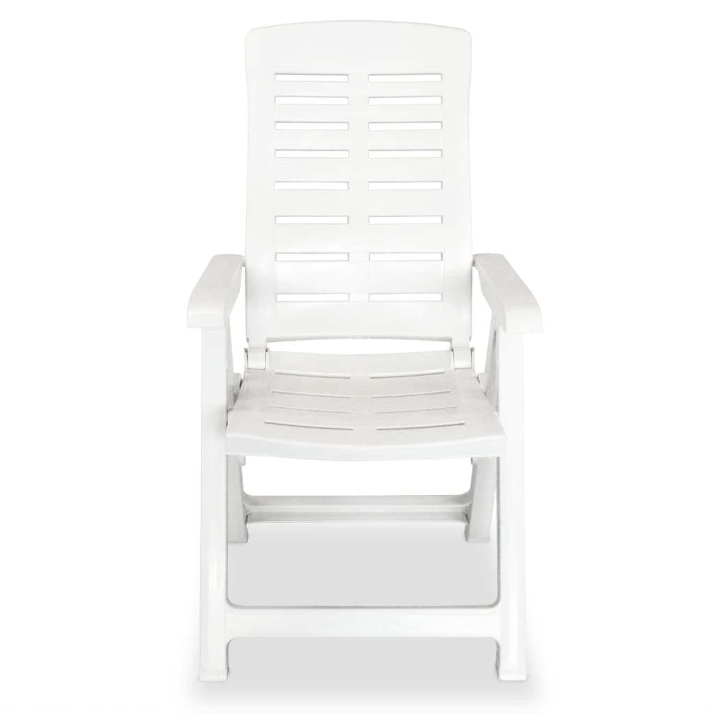 Vrtne stolice 2 kom plastične bijele