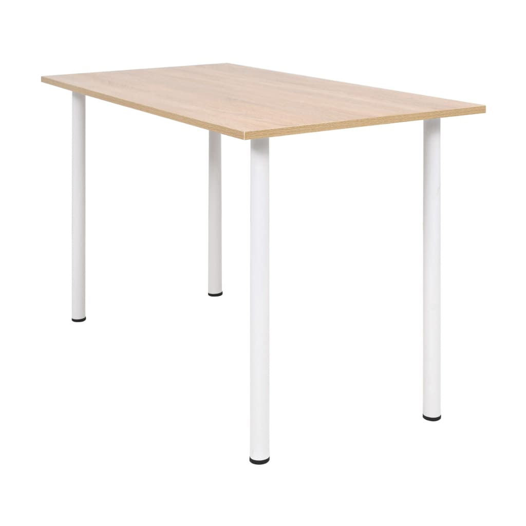 Blagovaonski stol 120 x 60 x 73 cm boja hrasta i bijela