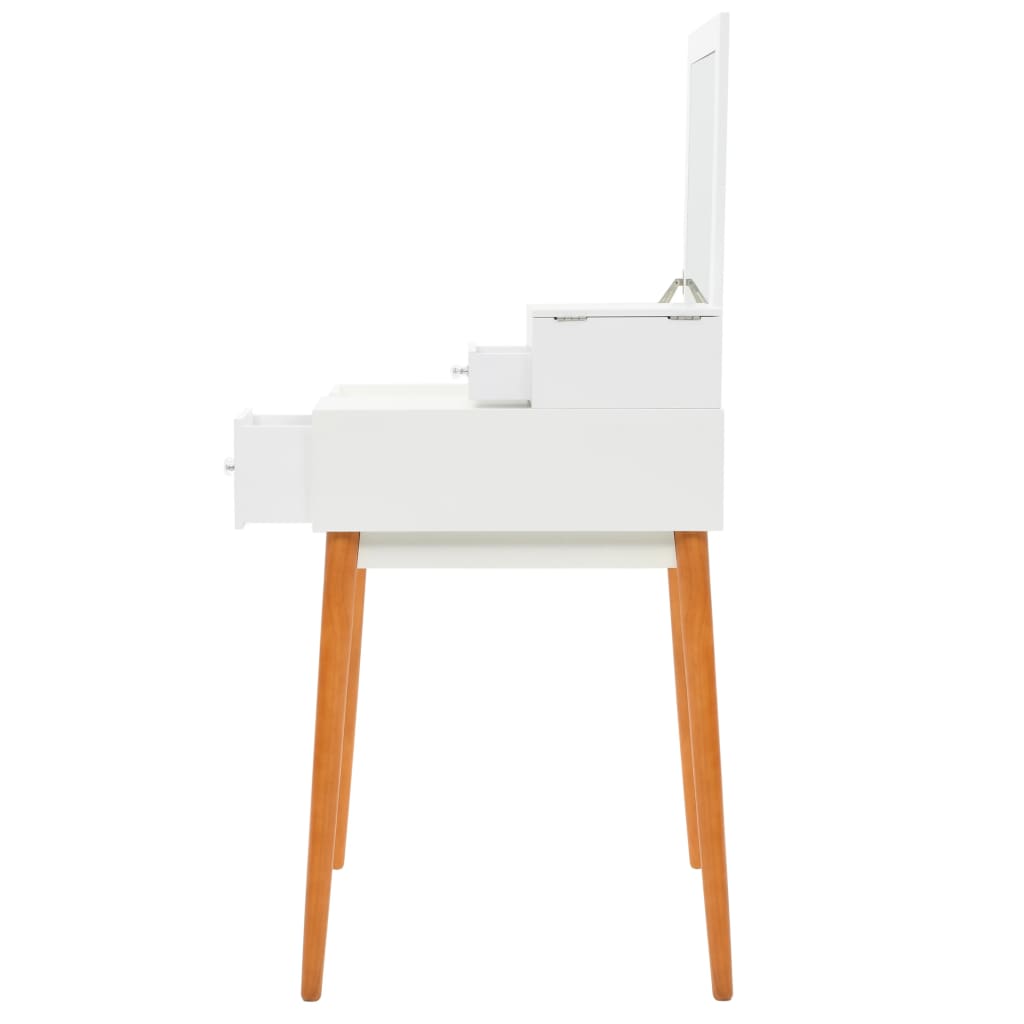 Toaletni stolić s ogledalom od MDF-a 60 x 50 x 86 cm