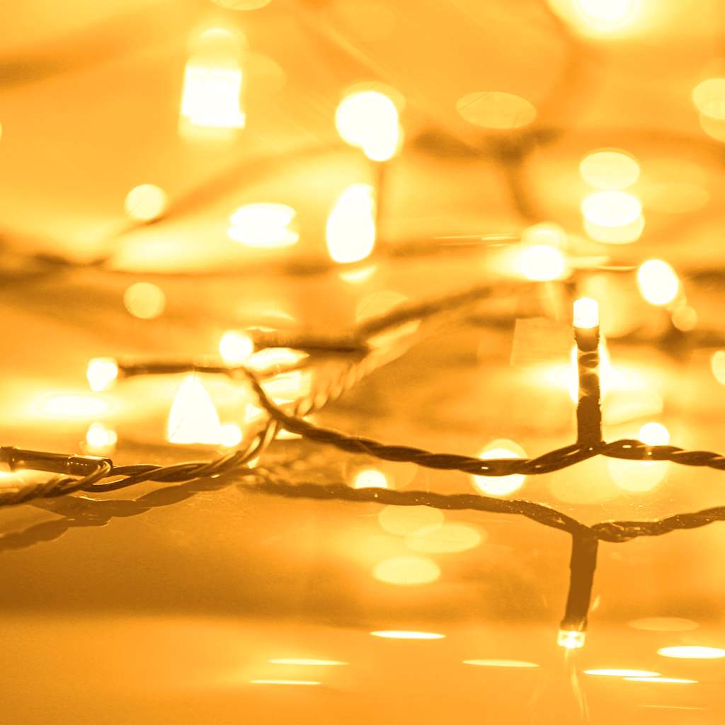 Svjetlosna traka sa 600 LED žarulja 60 m 8 efekata IP44 topla bijela