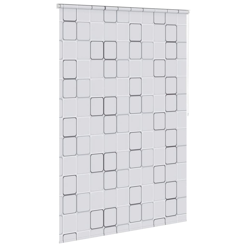 Roleta za tuš 160 x 240 cm s uzorkom kvadrata