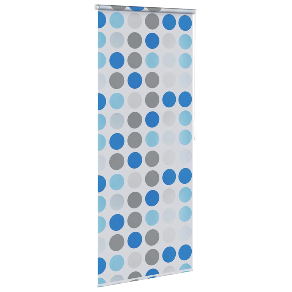 Rolo zastor za tuš 80 x 240 cm s uzorkom krugova