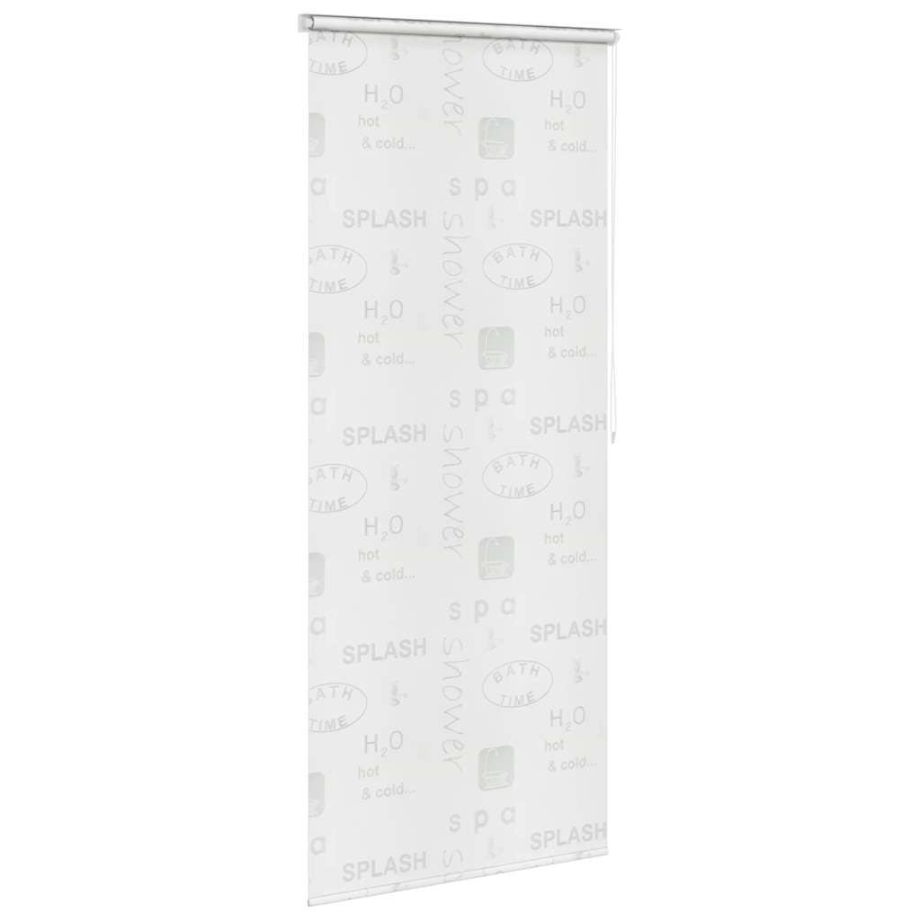 Roleta za tuš 80 x 240 cm s natpisom Splash