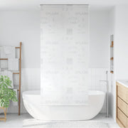 Roleta za tuš 80 x 240 cm s natpisom Splash