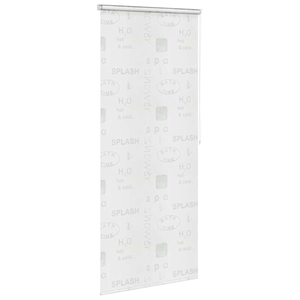 Roleta za tuš 100 x 240 cm s natpisom Splash