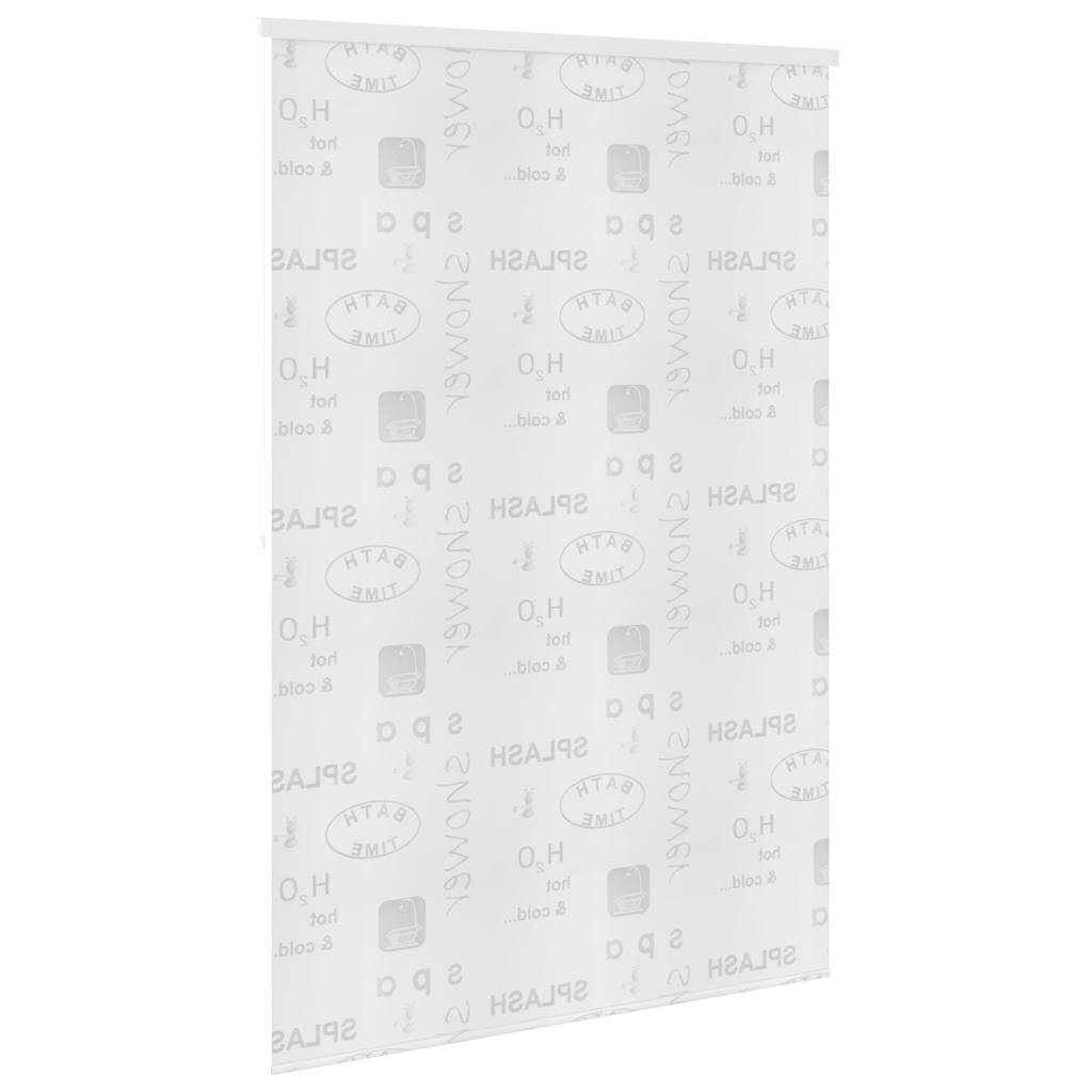 Roleta za tuš 140 x 240 cm s natpisom Splash