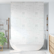 Roleta za tuš 140 x 240 cm s natpisom Splash