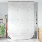 Roleta za tuš 160 x 240 cm s natpisom Splash