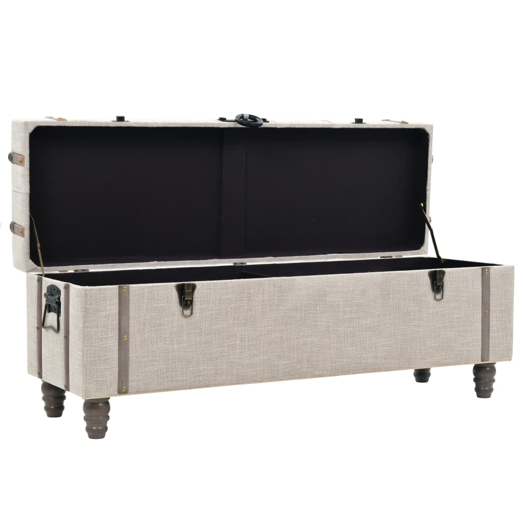 3-dijelni set klupa za pohranu 112x37x45 cm od drva i čelika