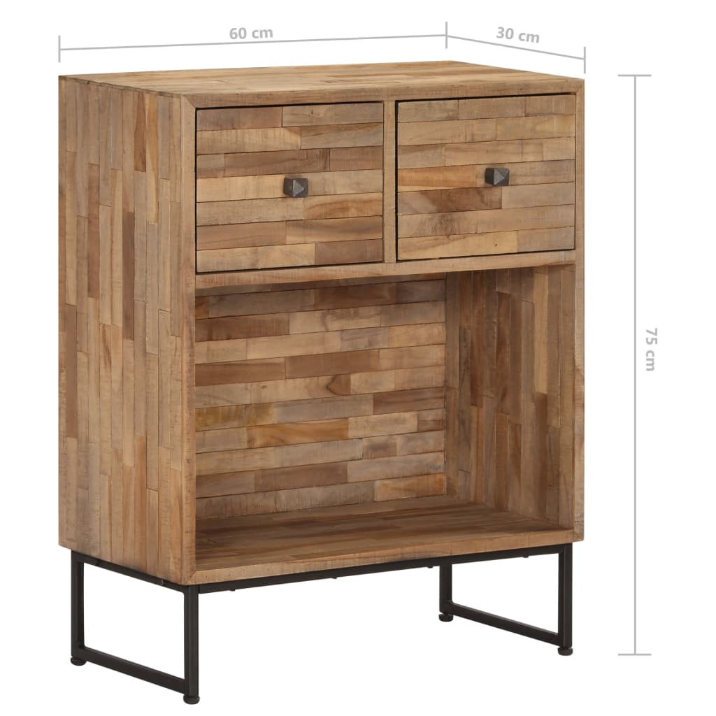 Komoda od obnovljene tikovine 60 x 30 x 75 cm
