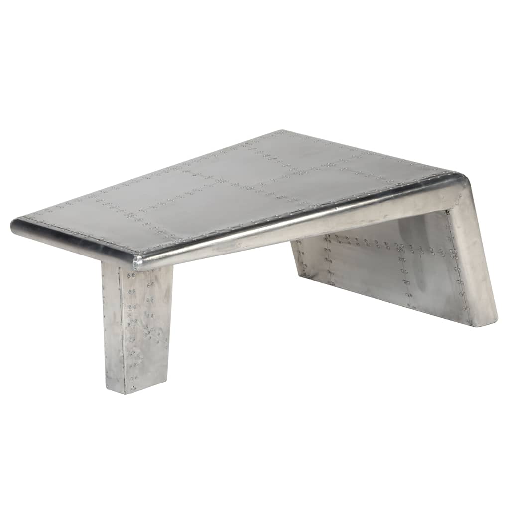 Stolić za kavu aluminijski vintage u avijatičarskom stilu