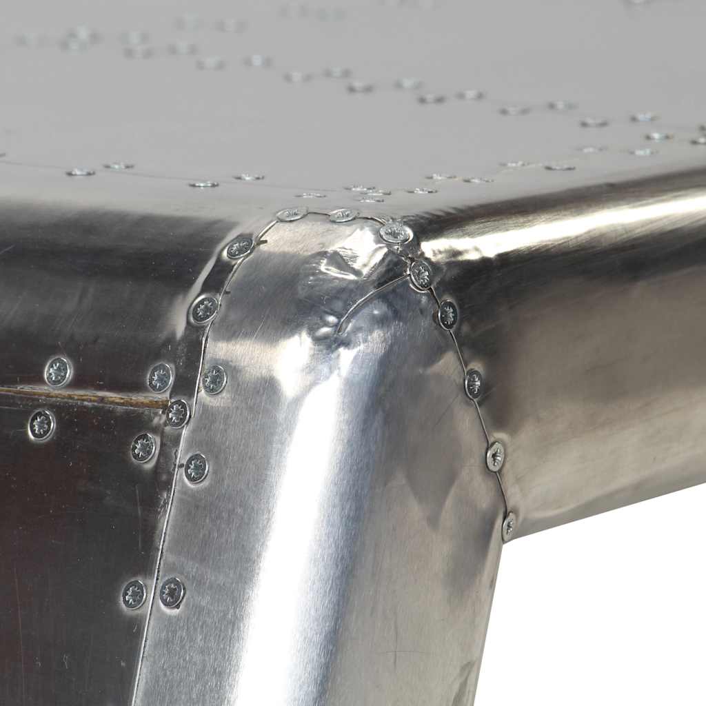 Stolić za kavu aluminijski vintage u avijatičarskom stilu