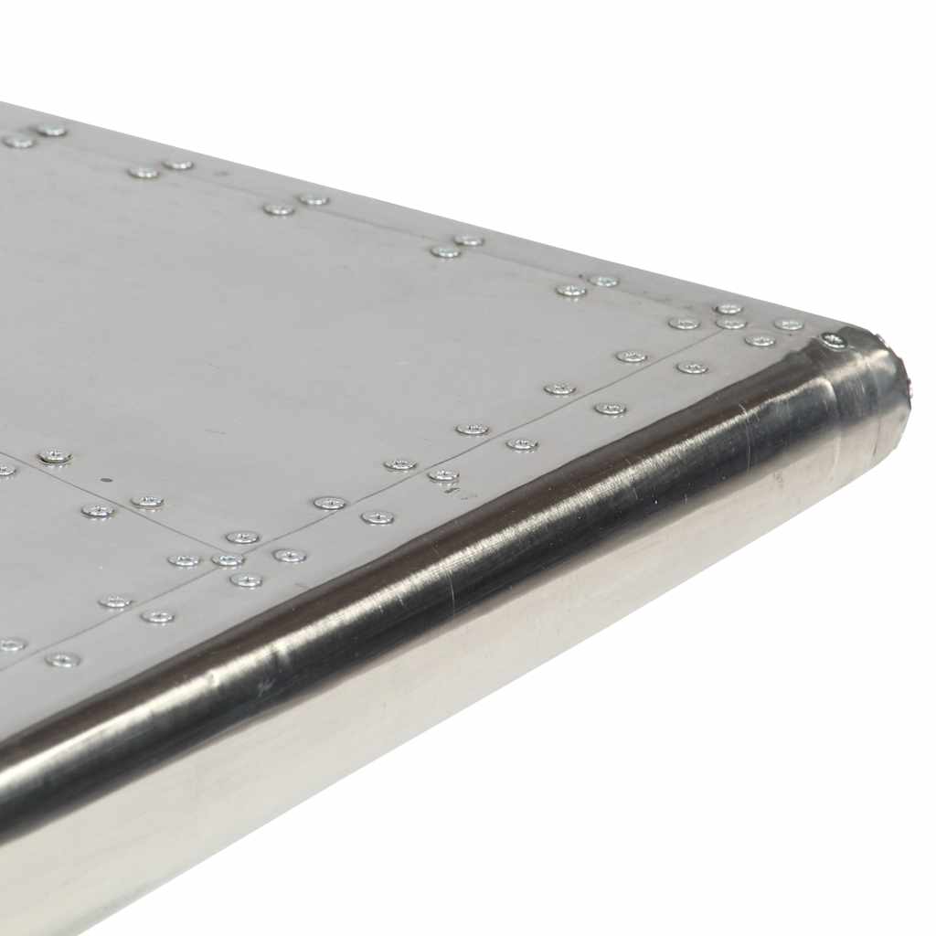 Stolić za kavu aluminijski vintage u avijatičarskom stilu