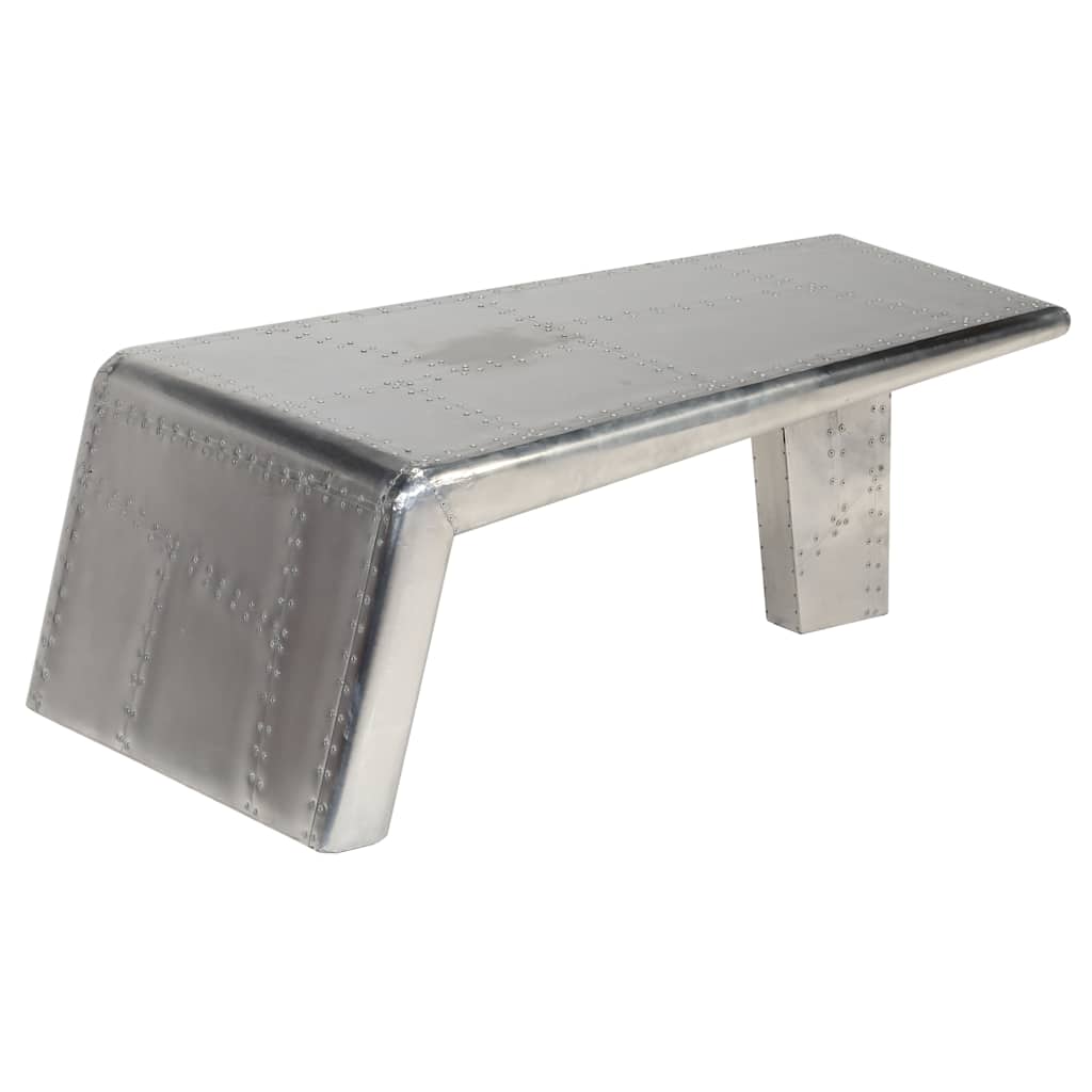 Stolić za kavu aluminijski vintage u avijatičarskom stilu