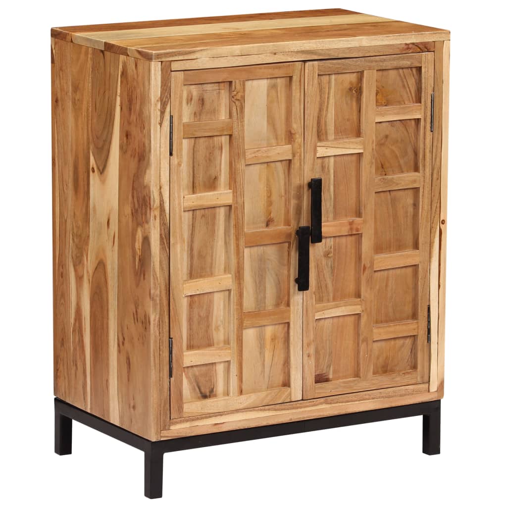 Komoda od masivnog bagremovog drva 60 x 35 x 76 cm smeđa