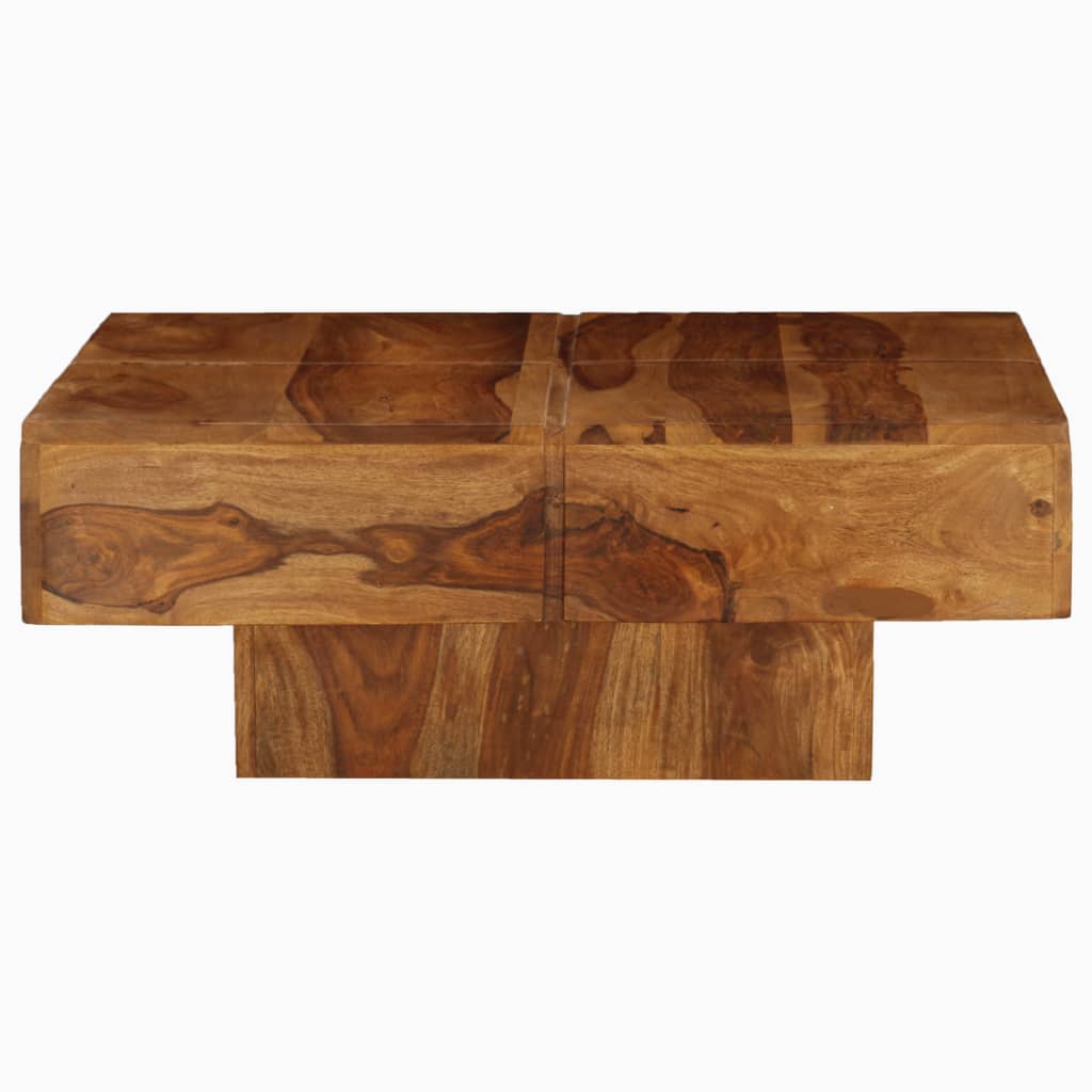 Stolić za kavu 80 x 80 x 30 cm od masivnog bagremovog drva