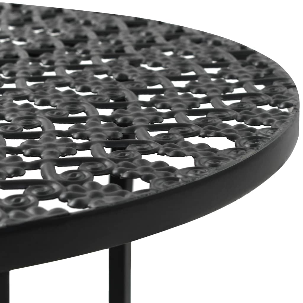 Bistro stol crni 40 x 70 cm metalni