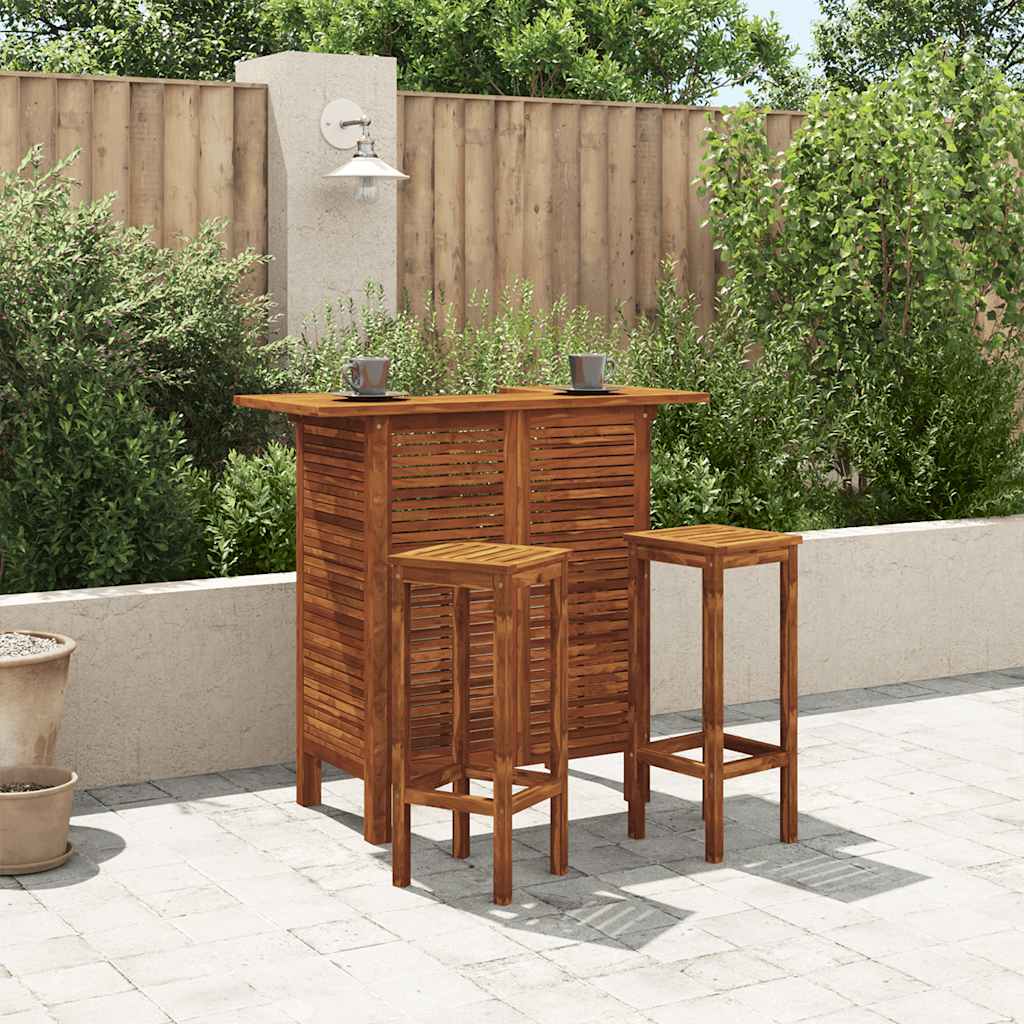 Barski stol od masivnog bagremovog drva 110 x 50 x 105 cm
