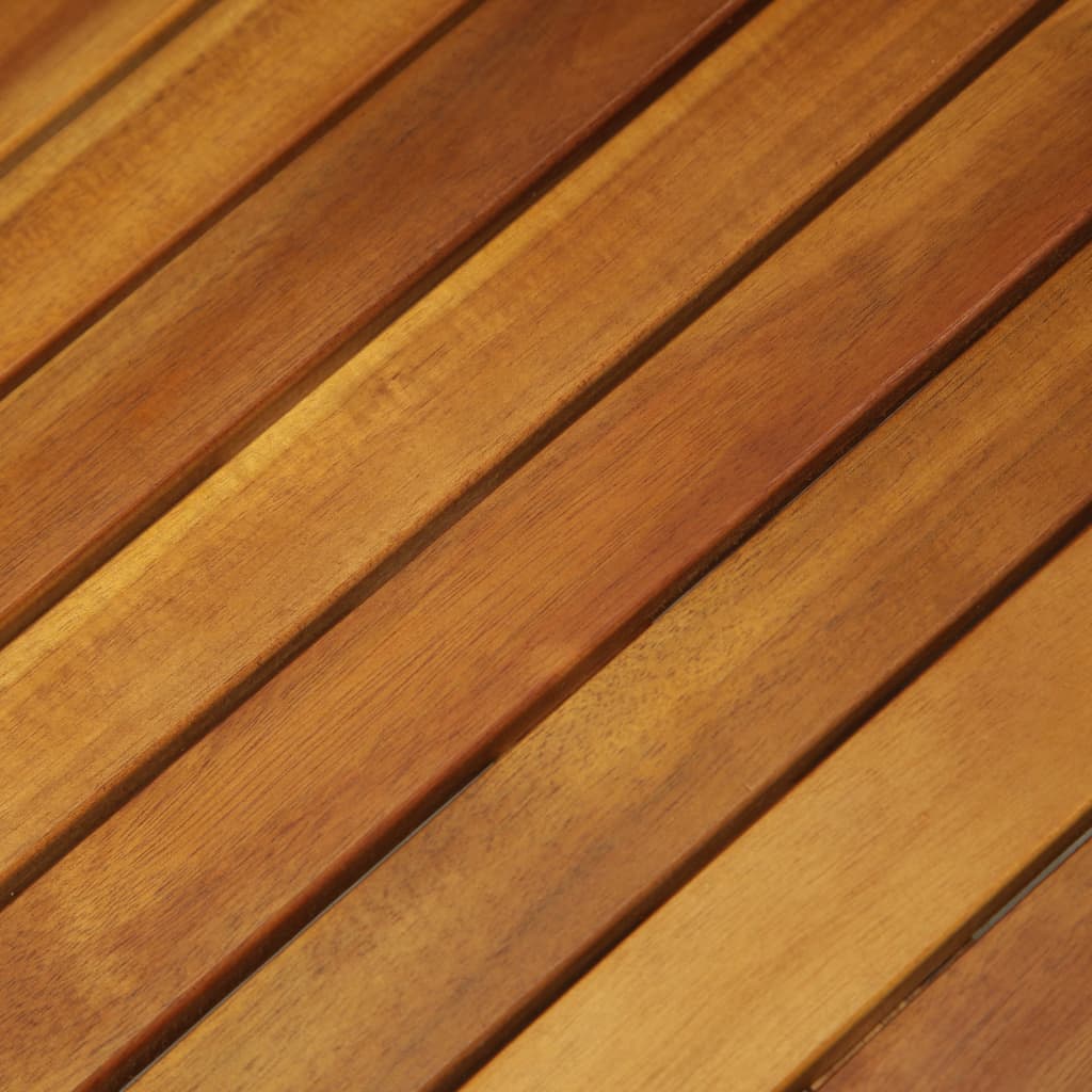 3-dijelni sklopivi bistro set od masivnog bagremovog drva