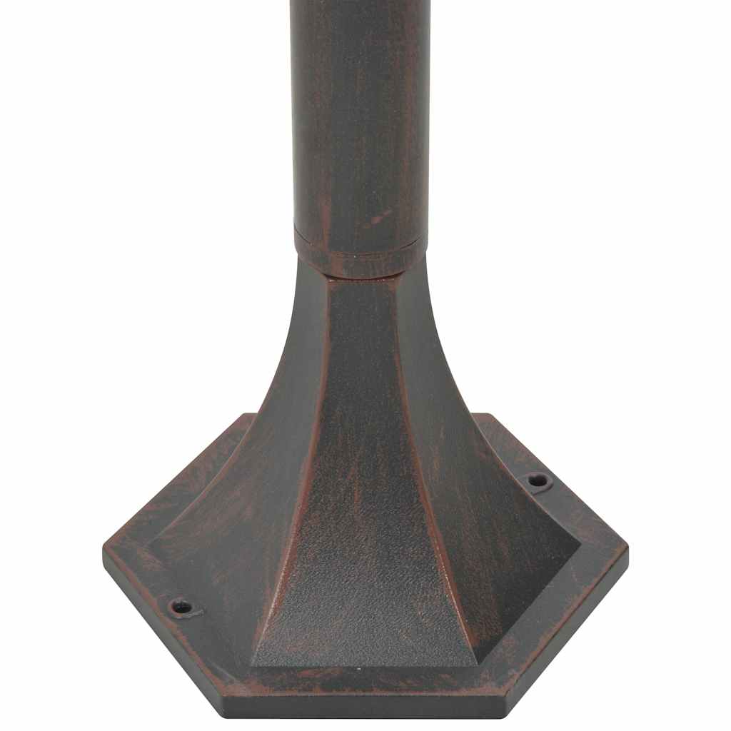 Vrtna stupna svjetiljka od aluminija 6 kom E27 110 cm brončana