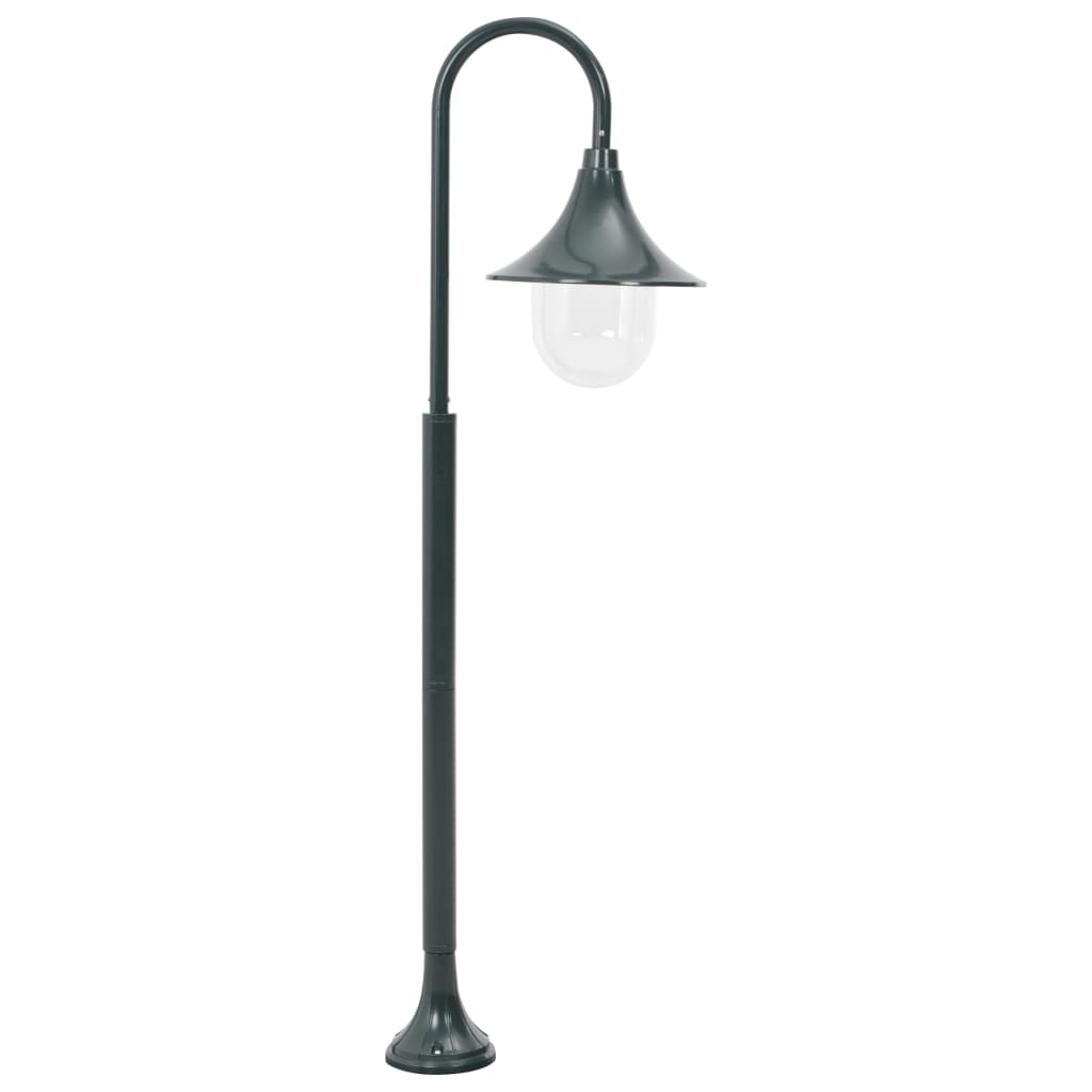 Vrtna stupna svjetiljka od aluminija E27 120 cm tamnozelena