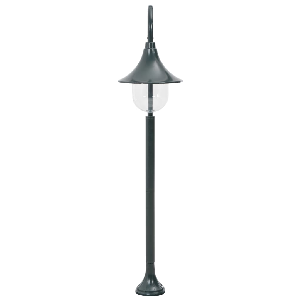 Vrtna stupna svjetiljka od aluminija E27 120 cm tamnozelena