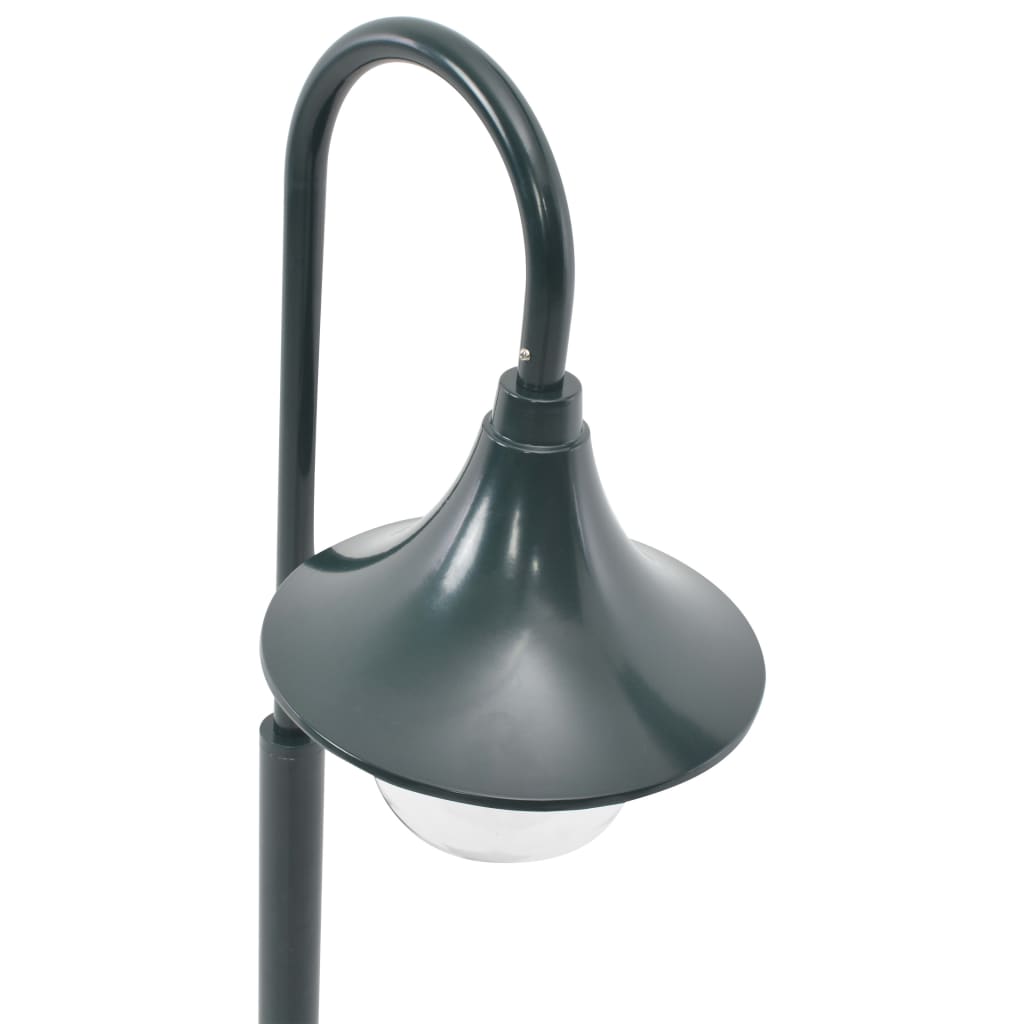 Vrtna stupna svjetiljka od aluminija E27 120 cm tamnozelena