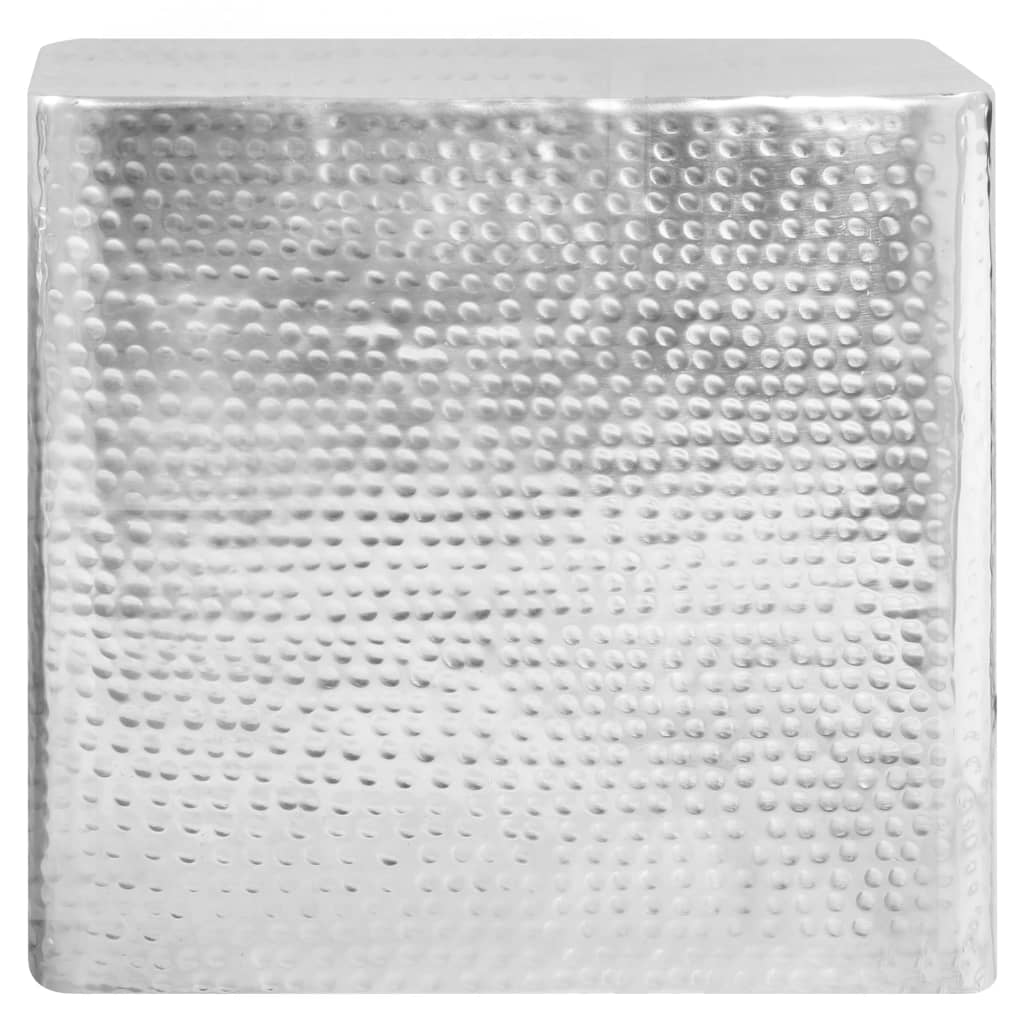 Stolići za kavu 2 kom srebrni aluminijski