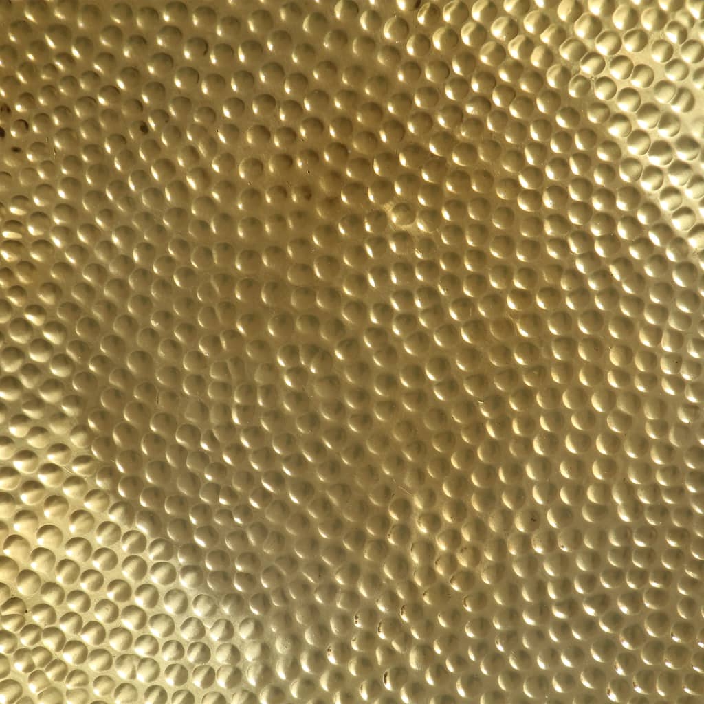 Stolić za kavu od čekićanog aluminija 70 x 30 cm mjedeni