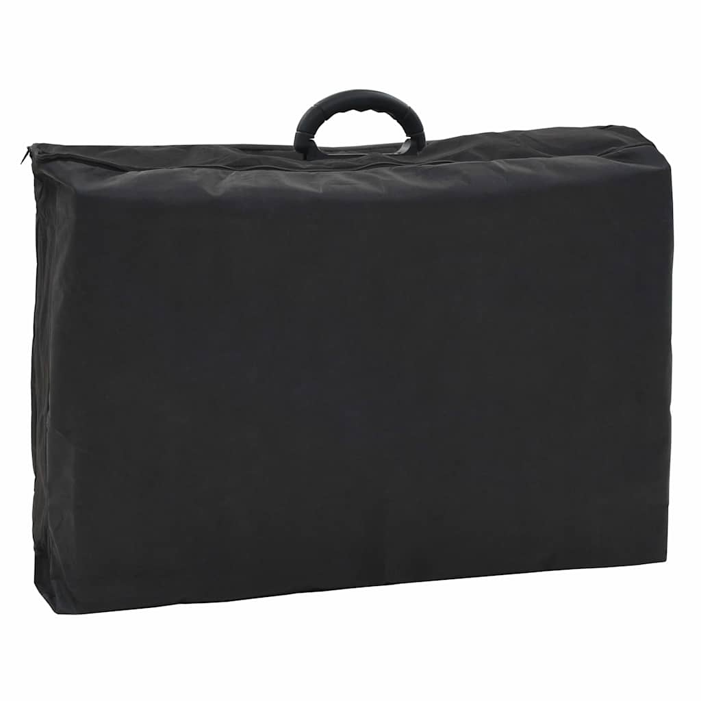Prenosiva kozmetička stolica od umjetne kože 185 x 78 x 76 cm crna