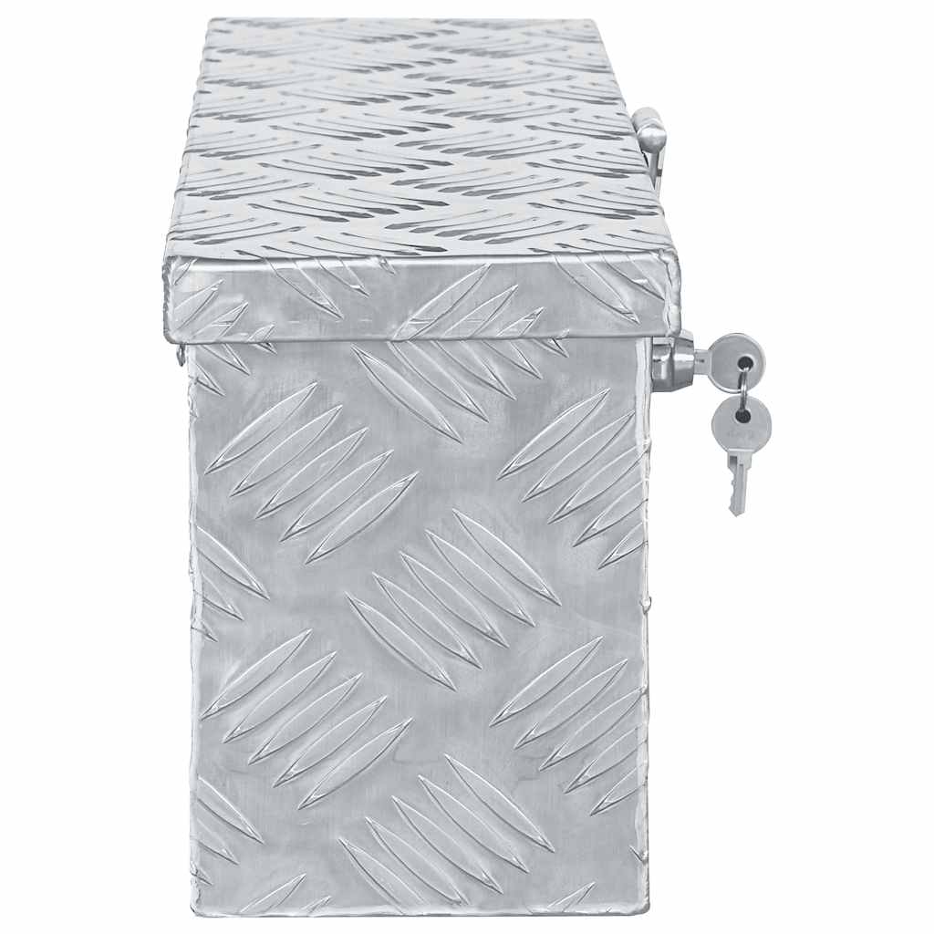Aluminijska kutija 48,5 x 14 x 20 cm srebrna