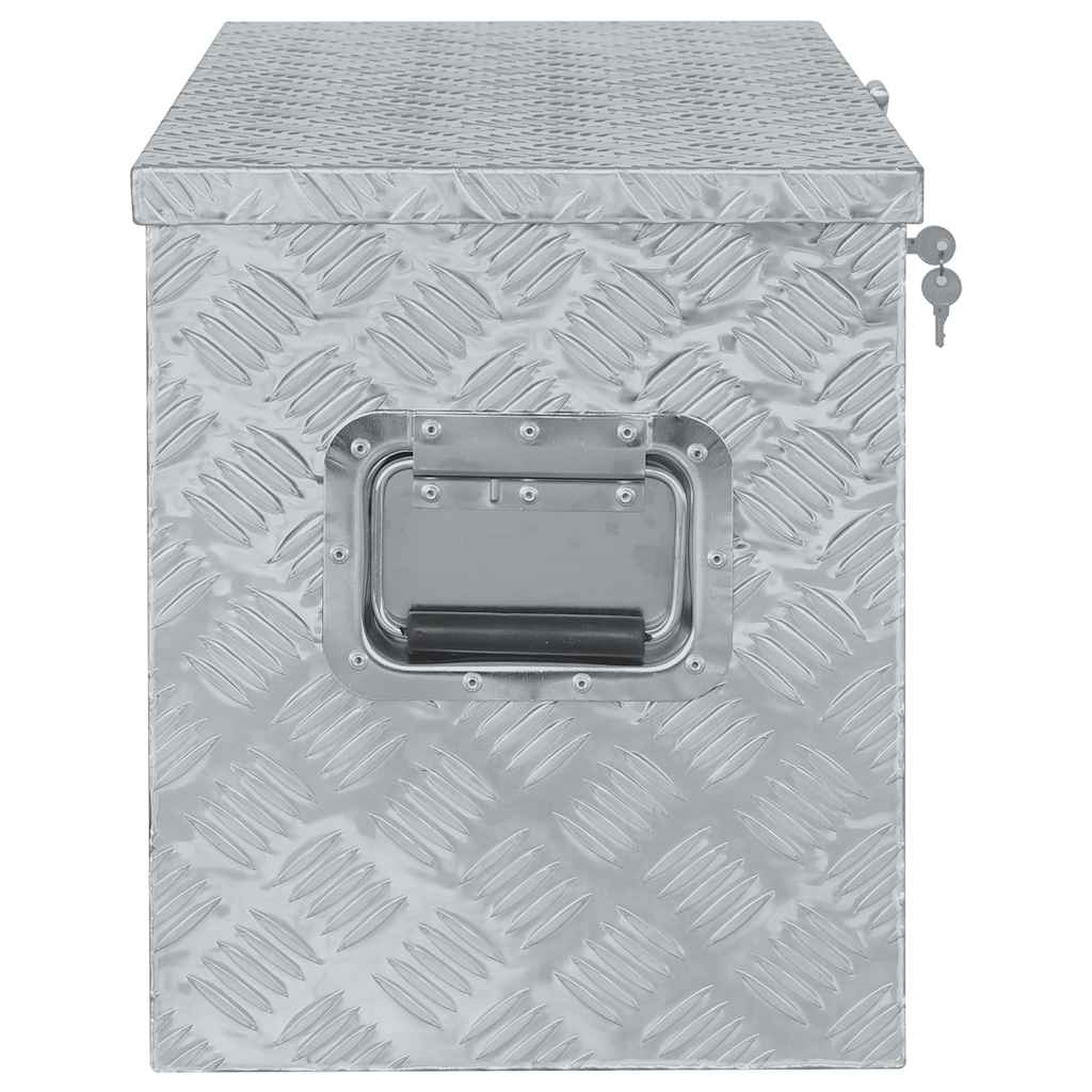 Aluminijska kutija 90,5 x 35 x 40 cm srebrna
