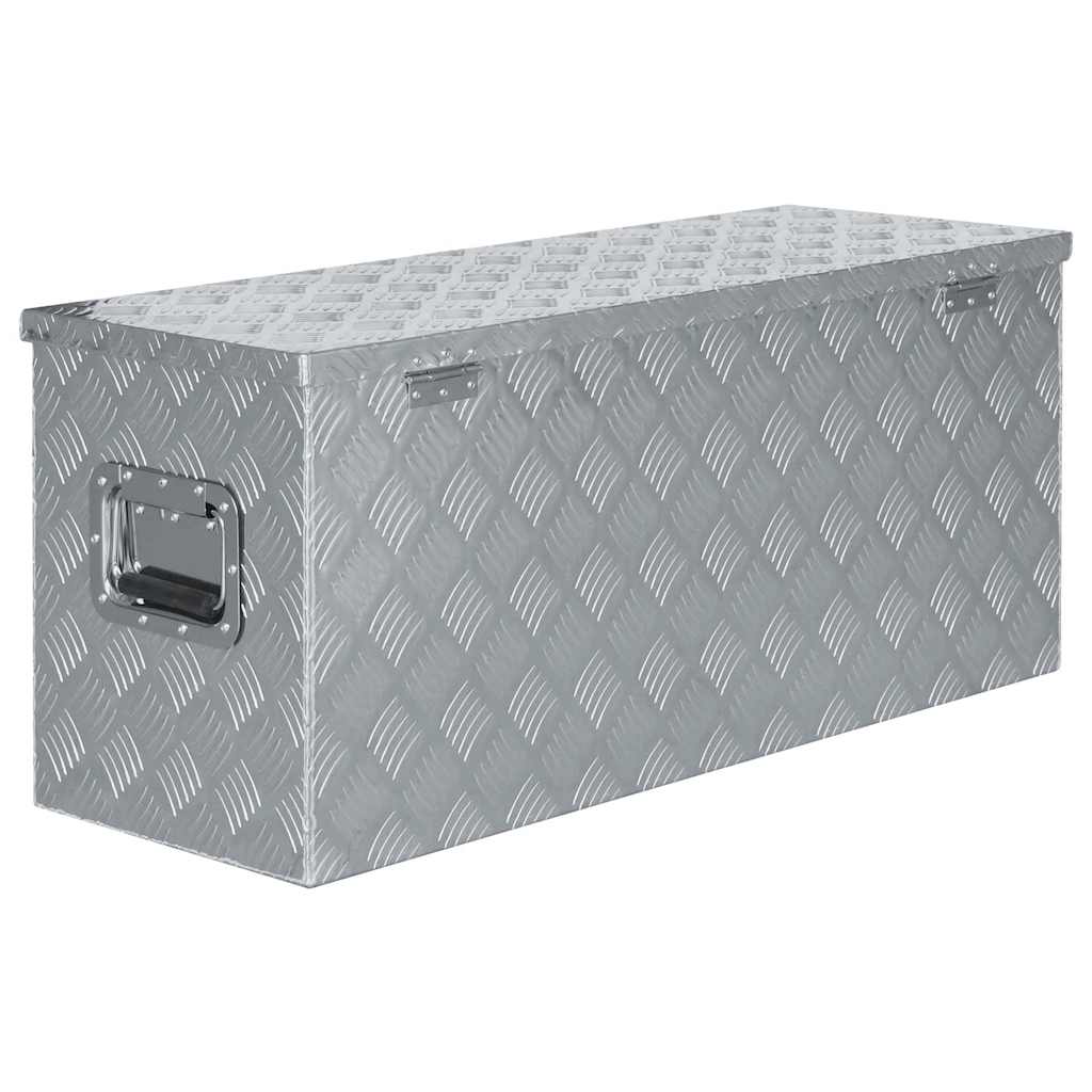 Aluminijska kutija 90,5 x 35 x 40 cm srebrna