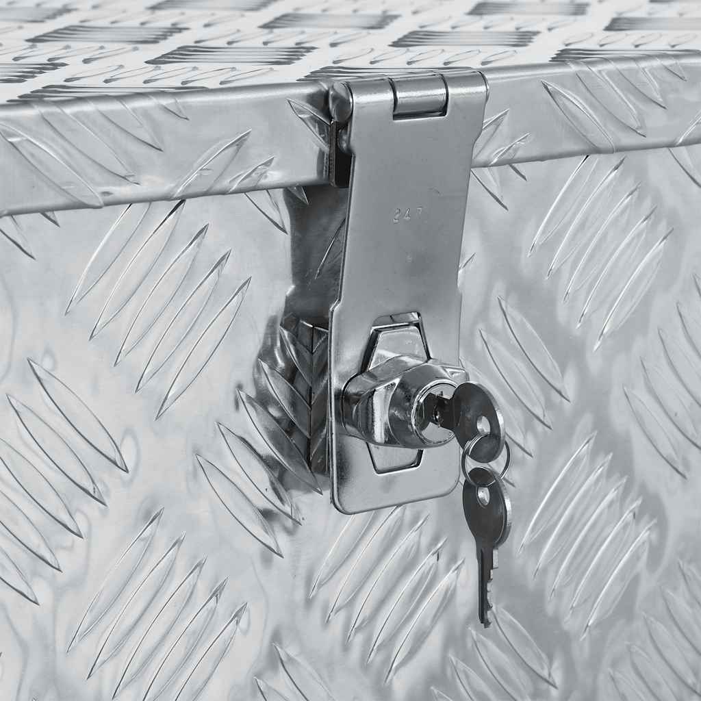 Aluminijska kutija 90,5 x 35 x 40 cm srebrna