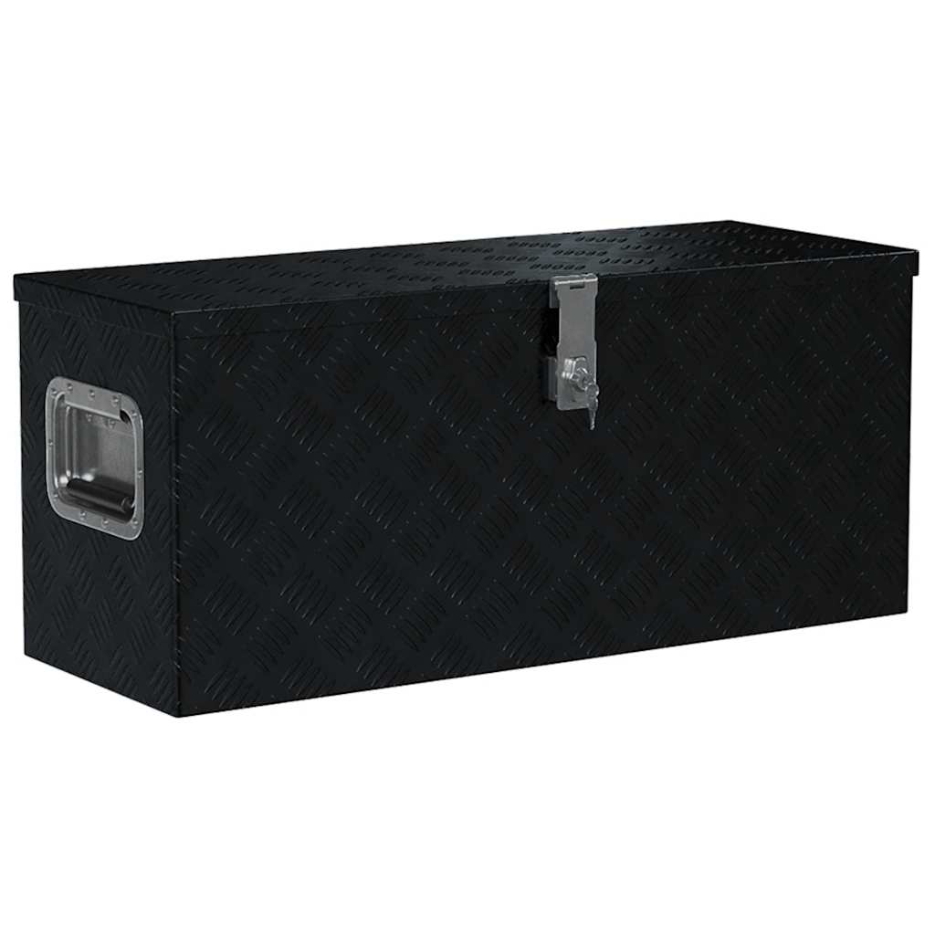 Aluminijska kutija 70 x 24 x 42 cm trapezoidna srebrna