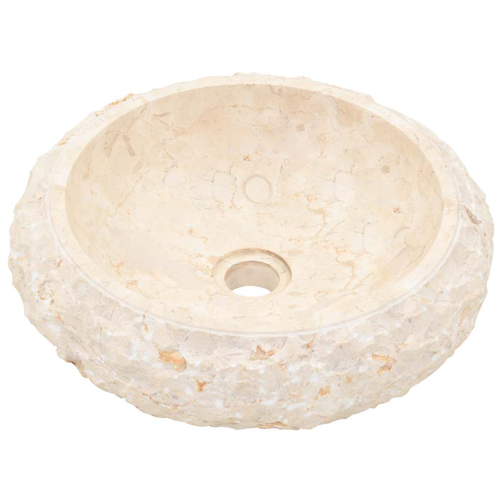 Umivaonik 40 x 12 cm mramorni krem
