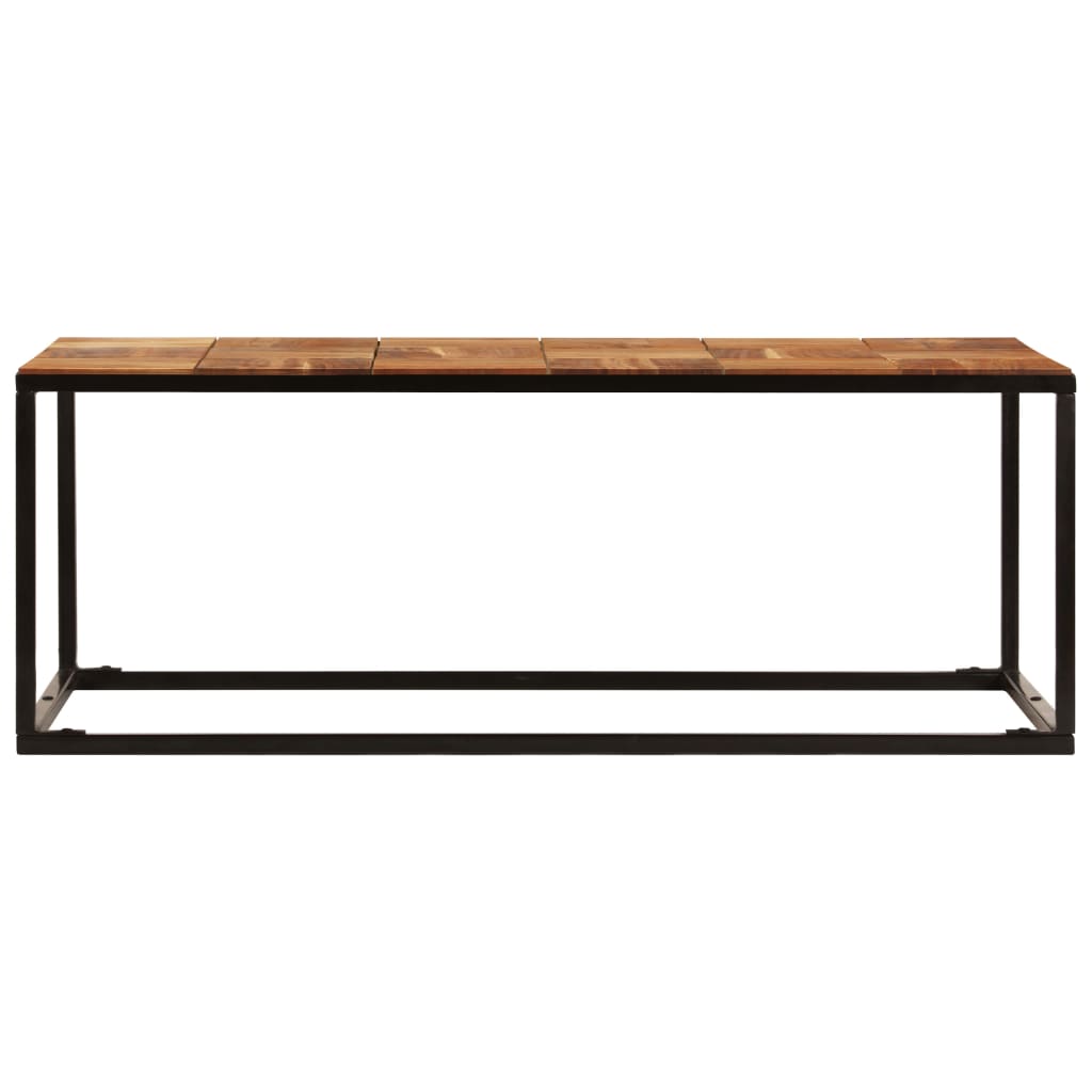 Stolić za kavu 110 x 60 x 40 cm od bagremovog drva i čelika