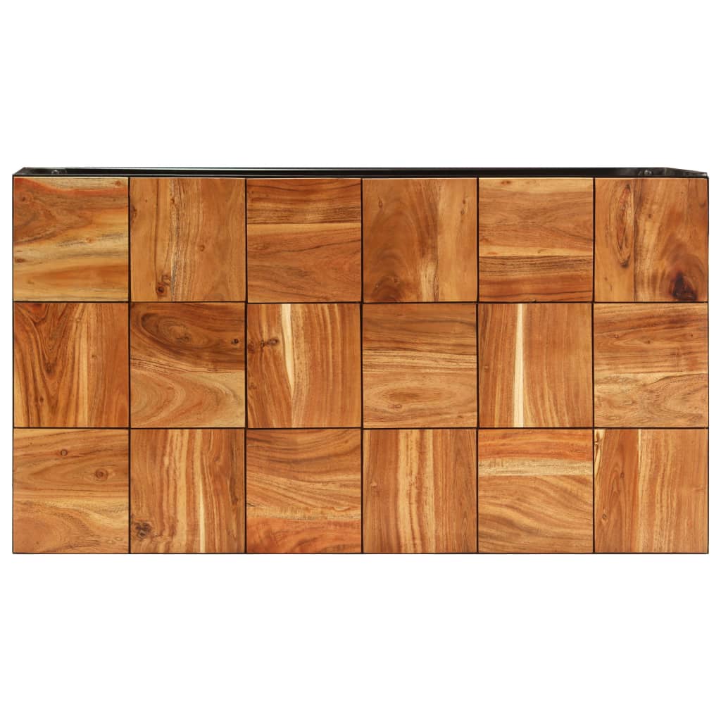Stolić za kavu 110 x 60 x 40 cm od bagremovog drva i čelika