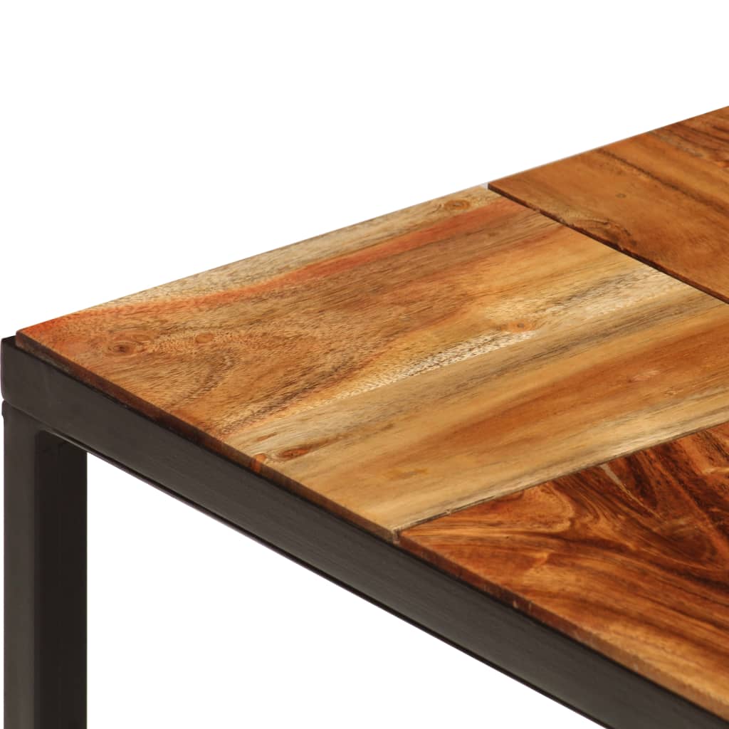 Stolić za kavu 110 x 60 x 40 cm od bagremovog drva i čelika
