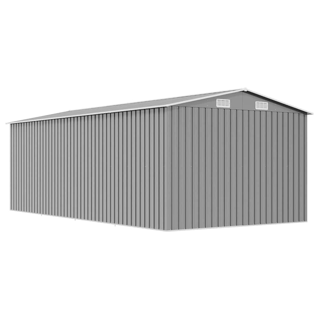 Vrtno spremište 257 x 489 x 181 cm metalno sivo