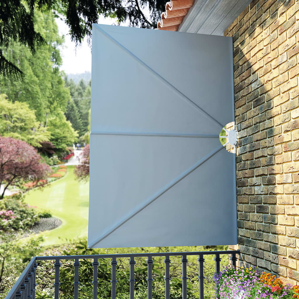 Sklopiva bočna tenda siva 240 x 160 cm