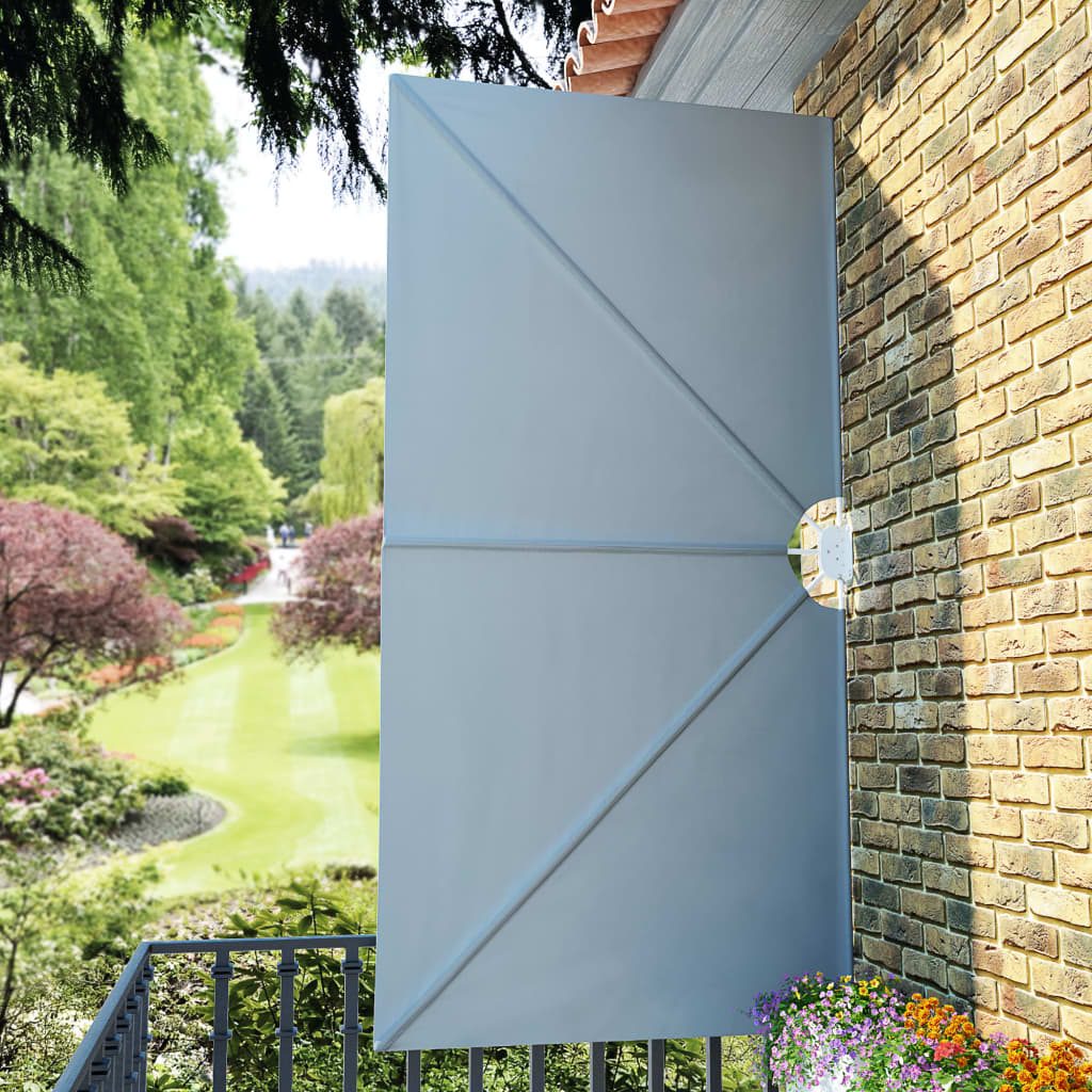 Sklopiva bočna tenda siva 300 x 150 cm