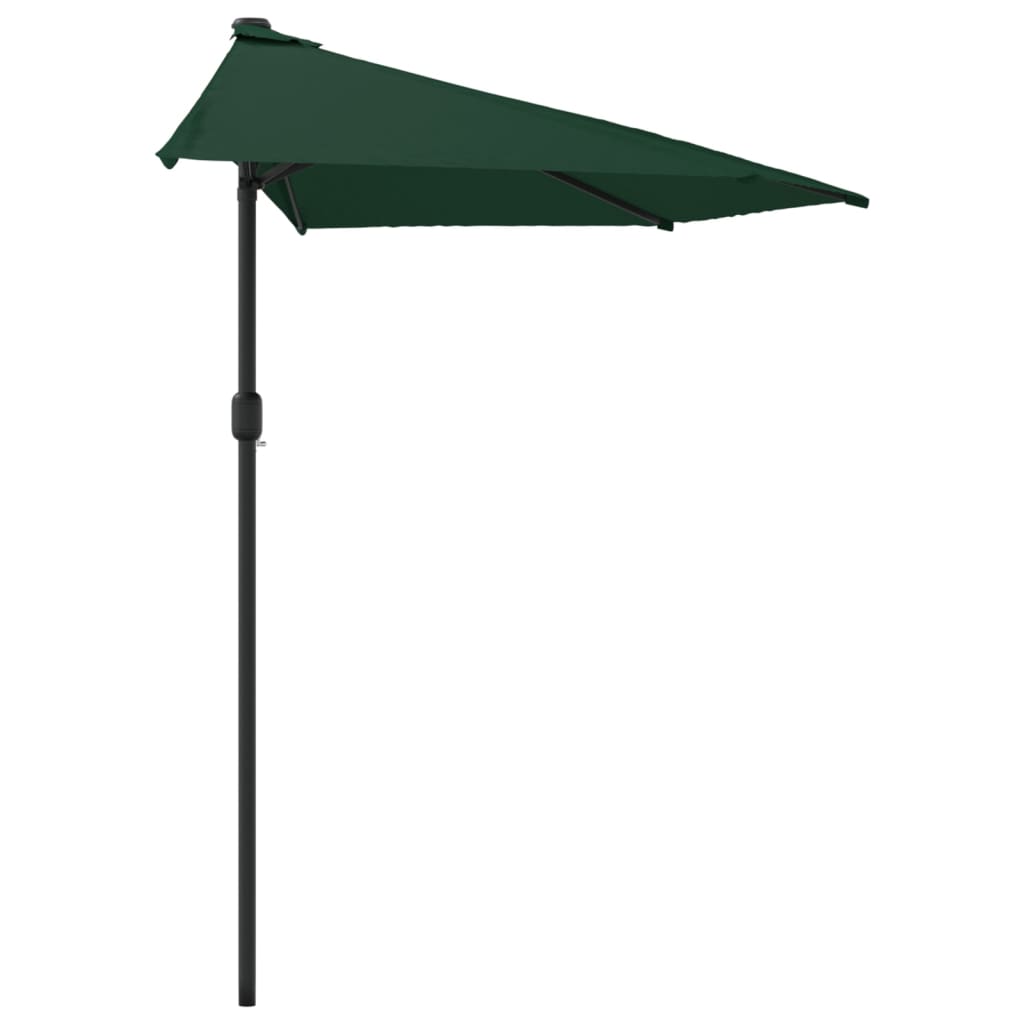 Balkonski suncobran s aluminijskom šipkom 270 x 144 cm zeleni