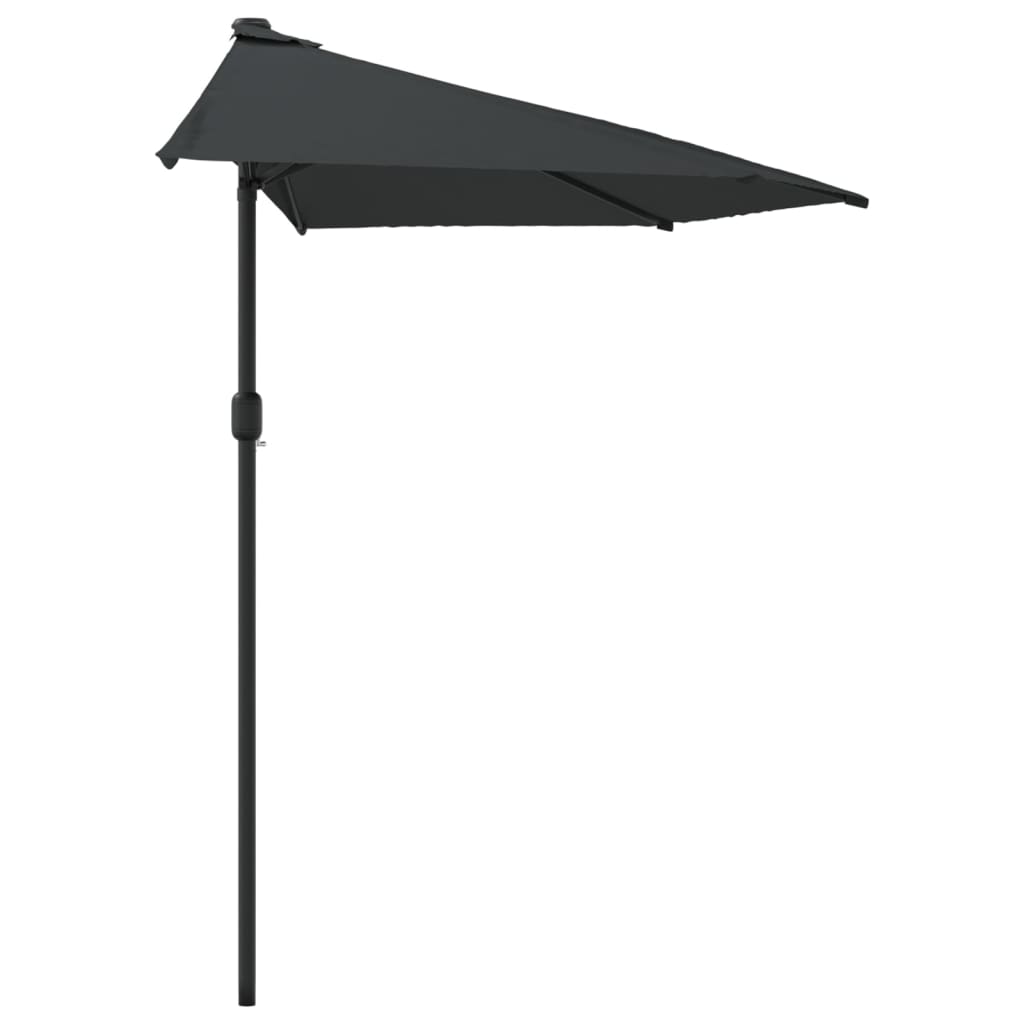 Balkonski suncobran s aluminijskom šipkom 270 x 144 cm antracit