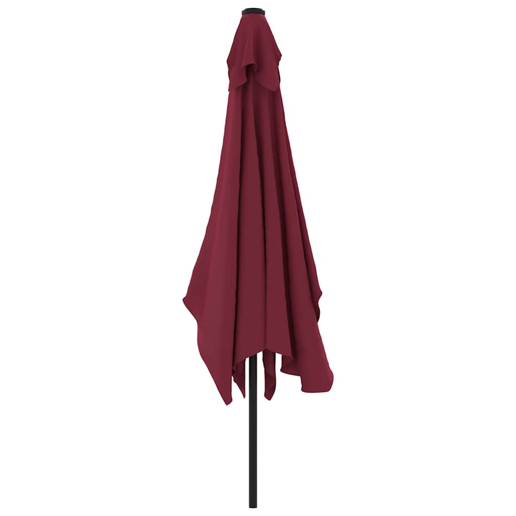 Vanjski suncobran s metalnim stupom 300 x 200 cm bordo