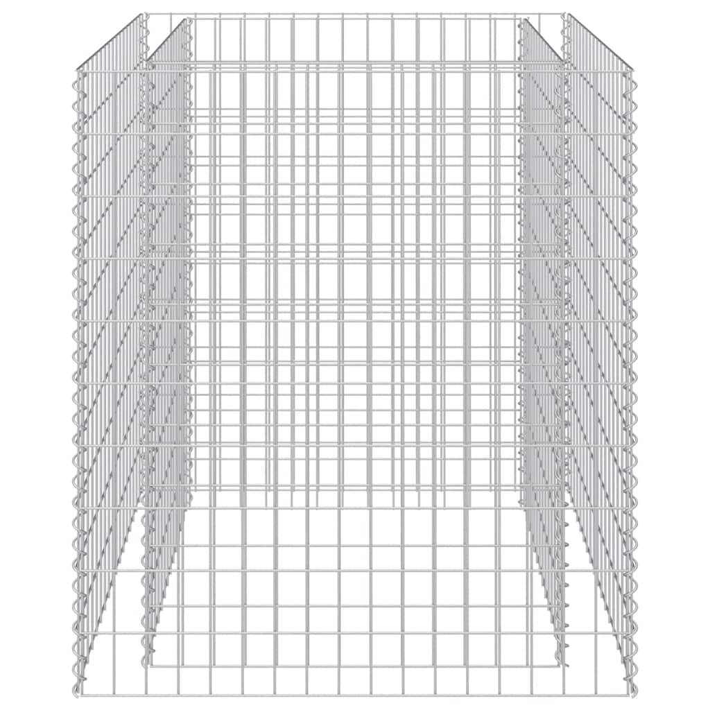 Gabionska sadilica od pocinčanog čelika 90 x 90 x 100 cm