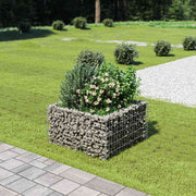 Gabionska sadilica od pocinčanog čelika 90 x 90 x 50 cm