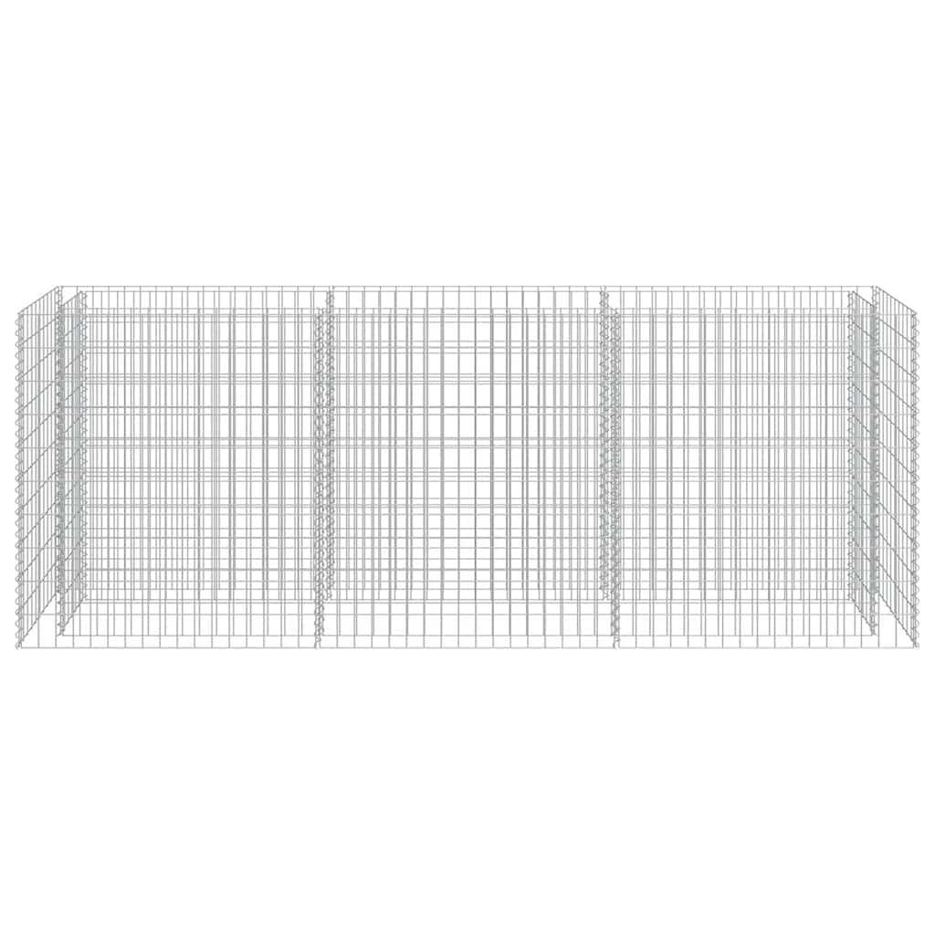 Gabionska sadilica od pocinčanog čelika 270 x 50 x 100 cm