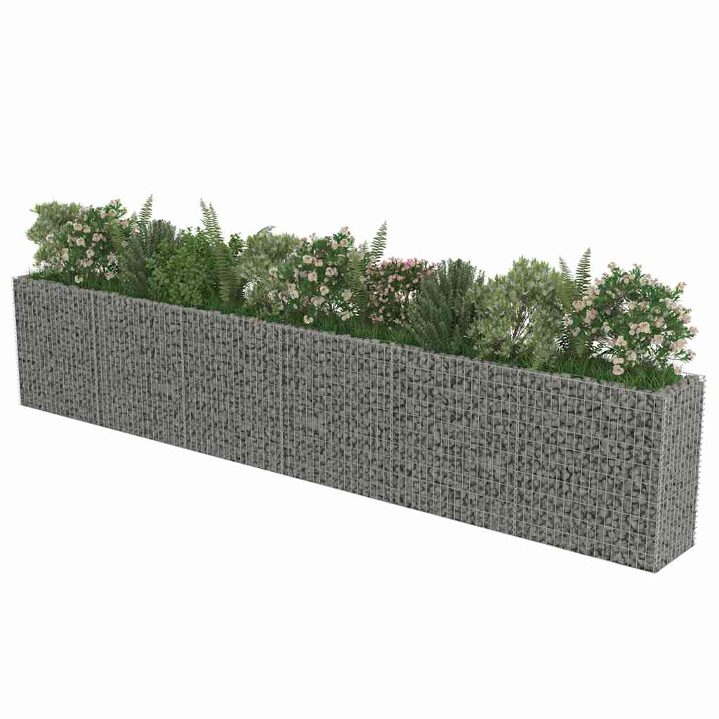 Gabionska sadilica od pocinčanog čelika 540 x 50 x 100 cm
