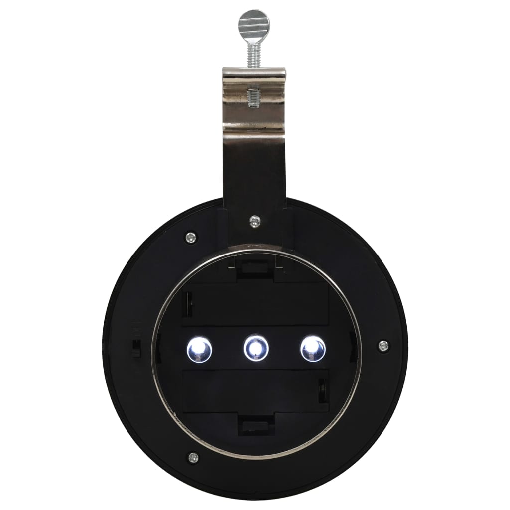 Vanjske solarne svjetiljke 6 kom LED okrugle 12 cm bijele